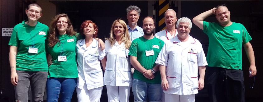 Foto di gruppo progetto OPS al Pronto Soccorso del Rizzoli