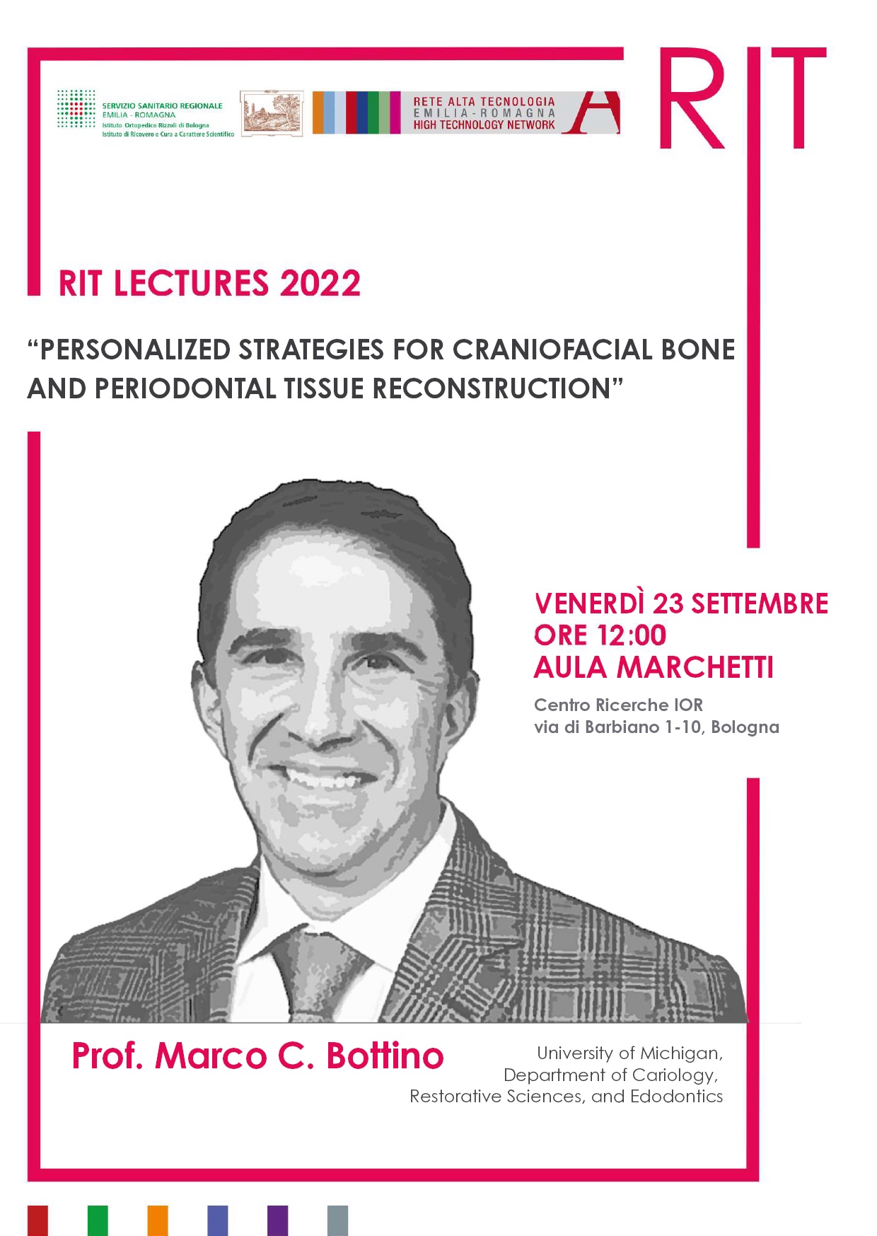 Locandina lecture del prof. Bottino