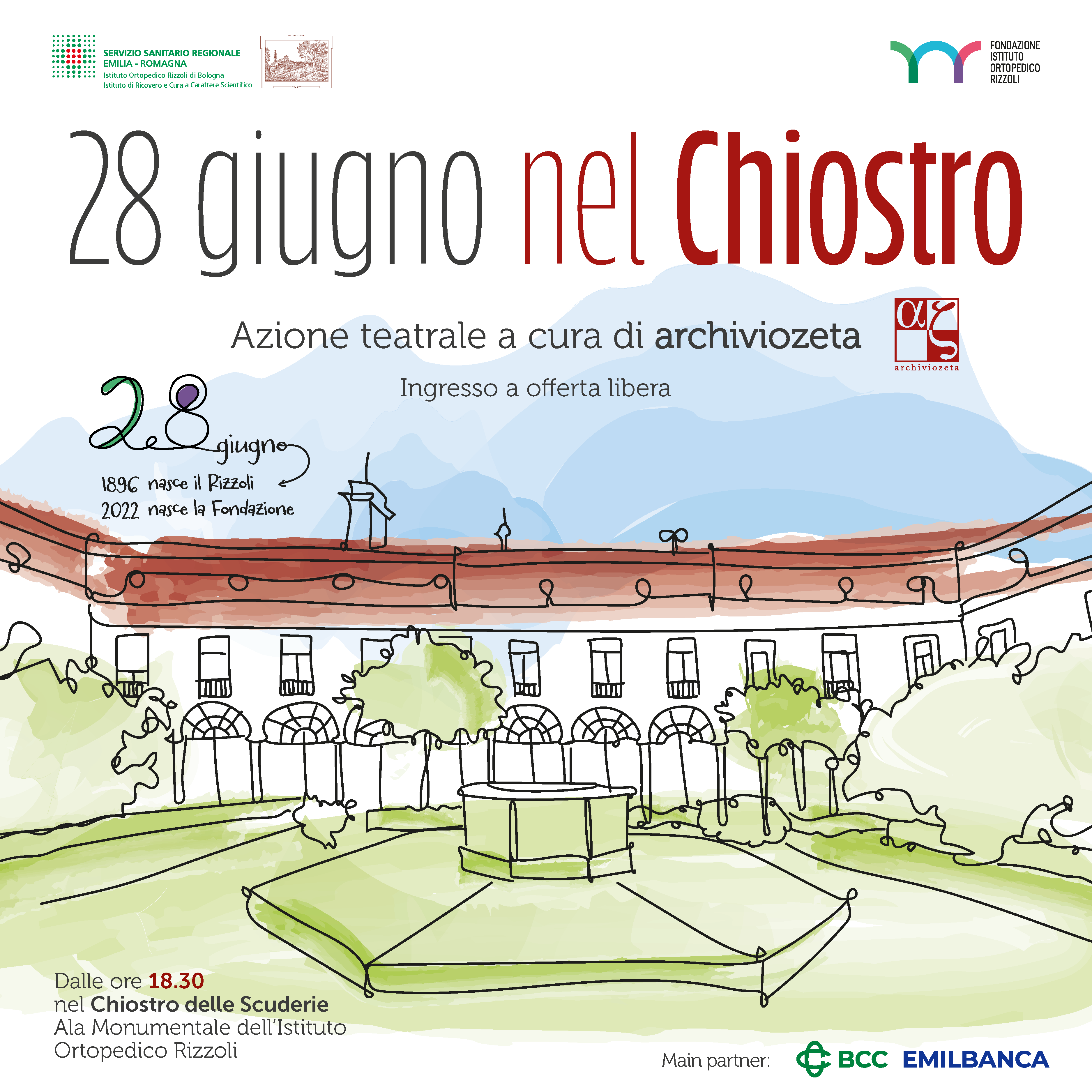 Locandina 28 giugno nel Chiostro