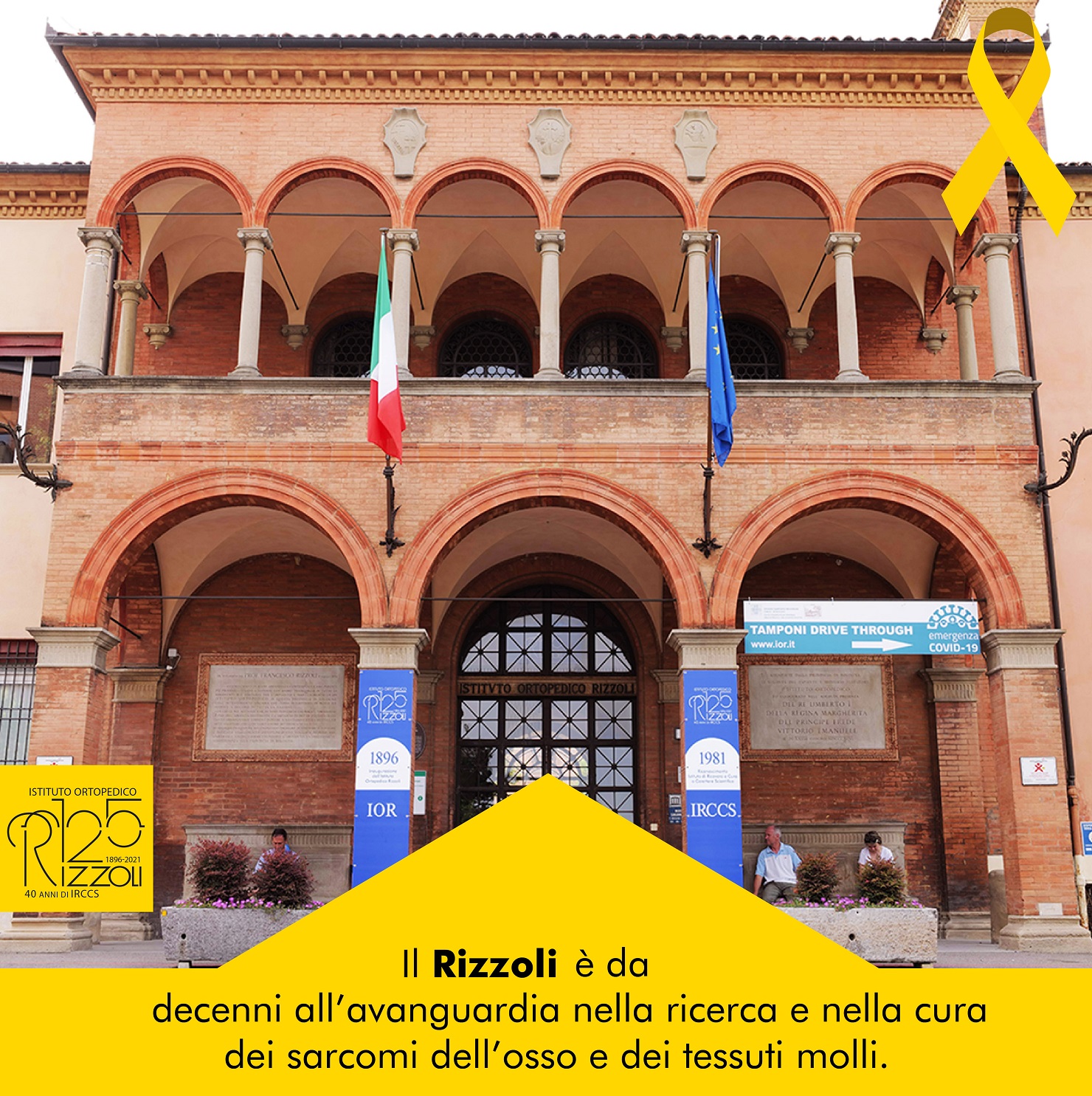 Ingresso monumentale dell'Istituto Ortopedico Rizzoli