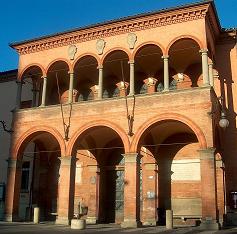 Monumental entry of the Rizzoli Orthopaedic Institute